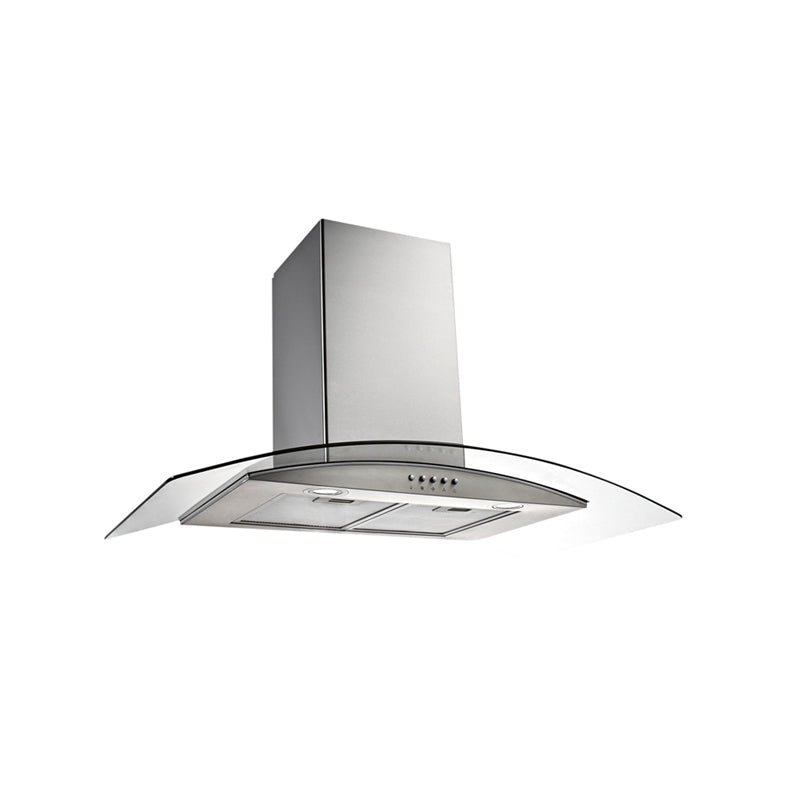 Emilia Ck90Cgfp 90Cm Curved Glass Canopy Range Hood Rangehoods