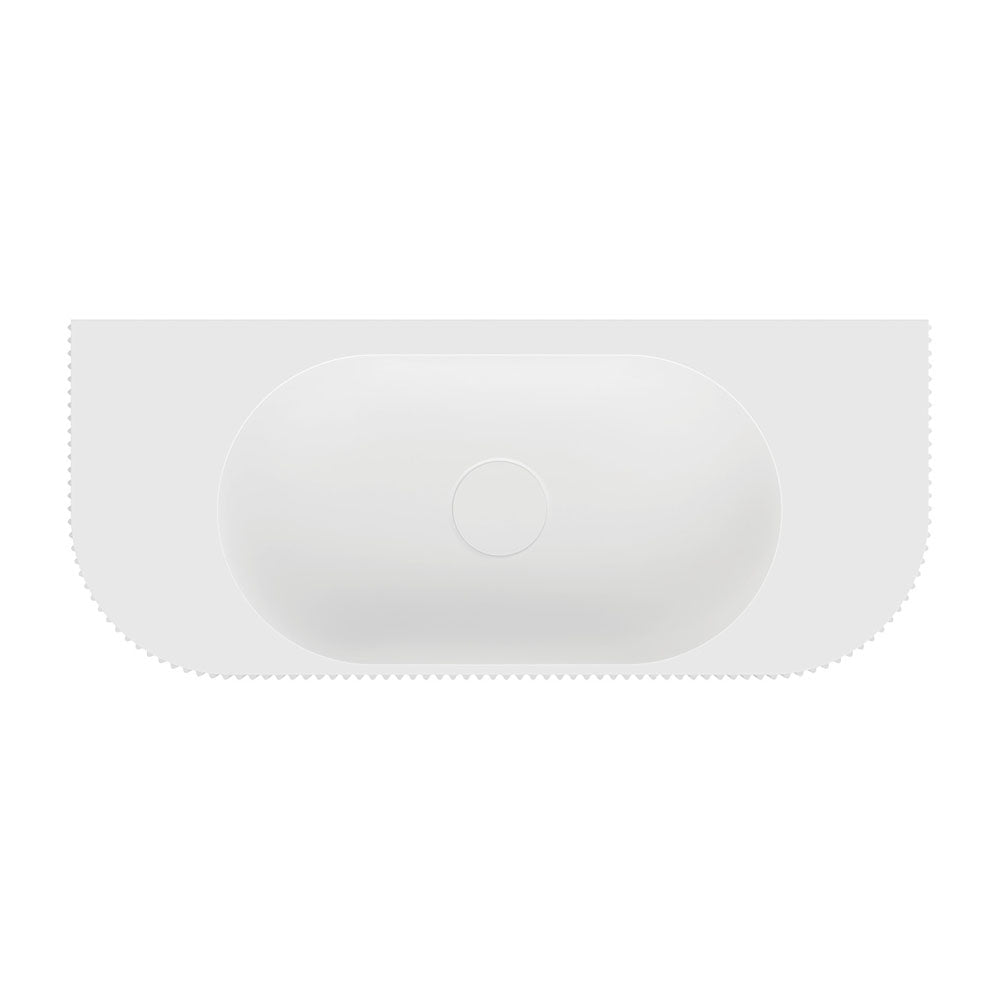 Fienza CSB310 Minka Solid Surface Wall Basin, No Tap Hole