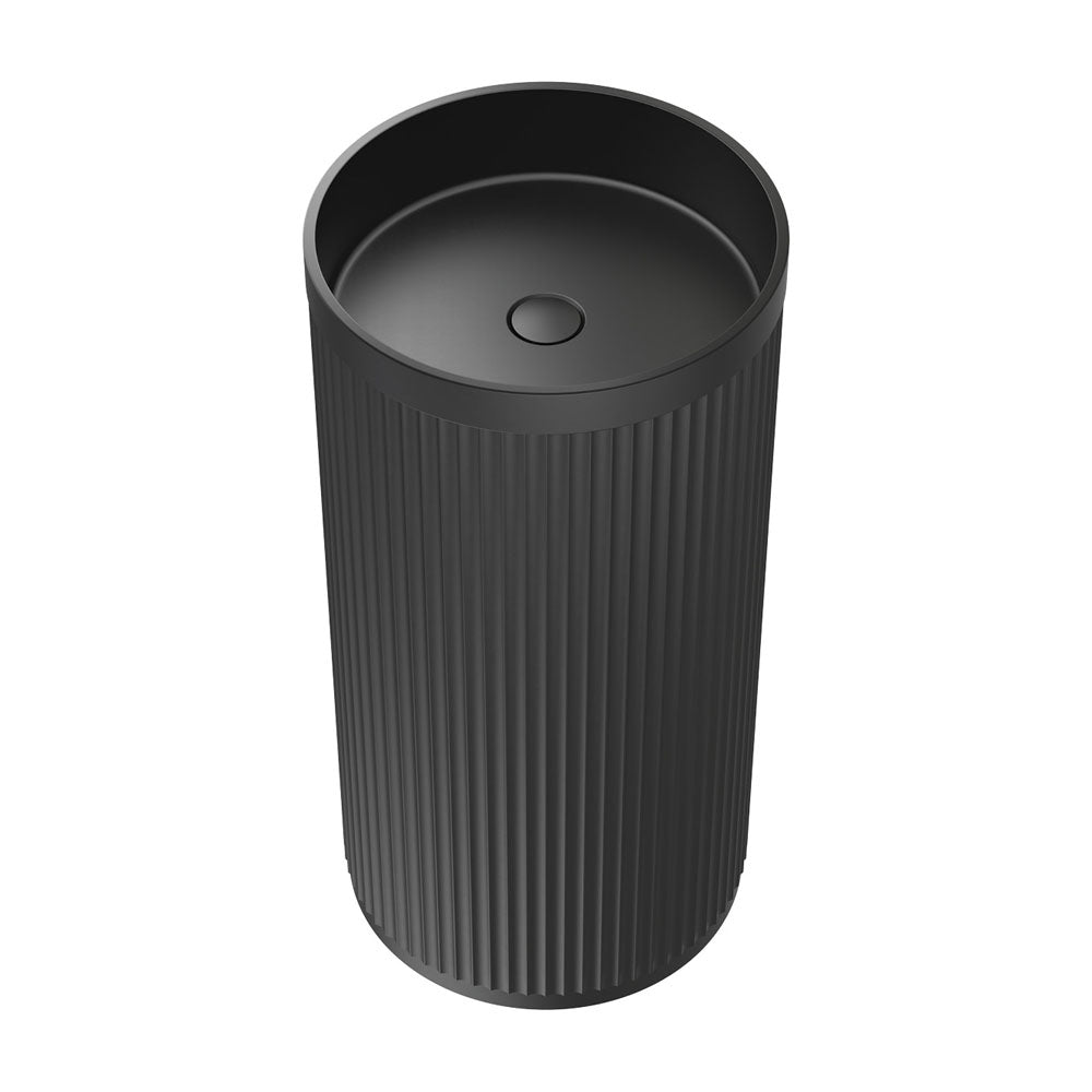 Fienza CSB801B Minka Solid Surface Freestanding Basin, Matte Black