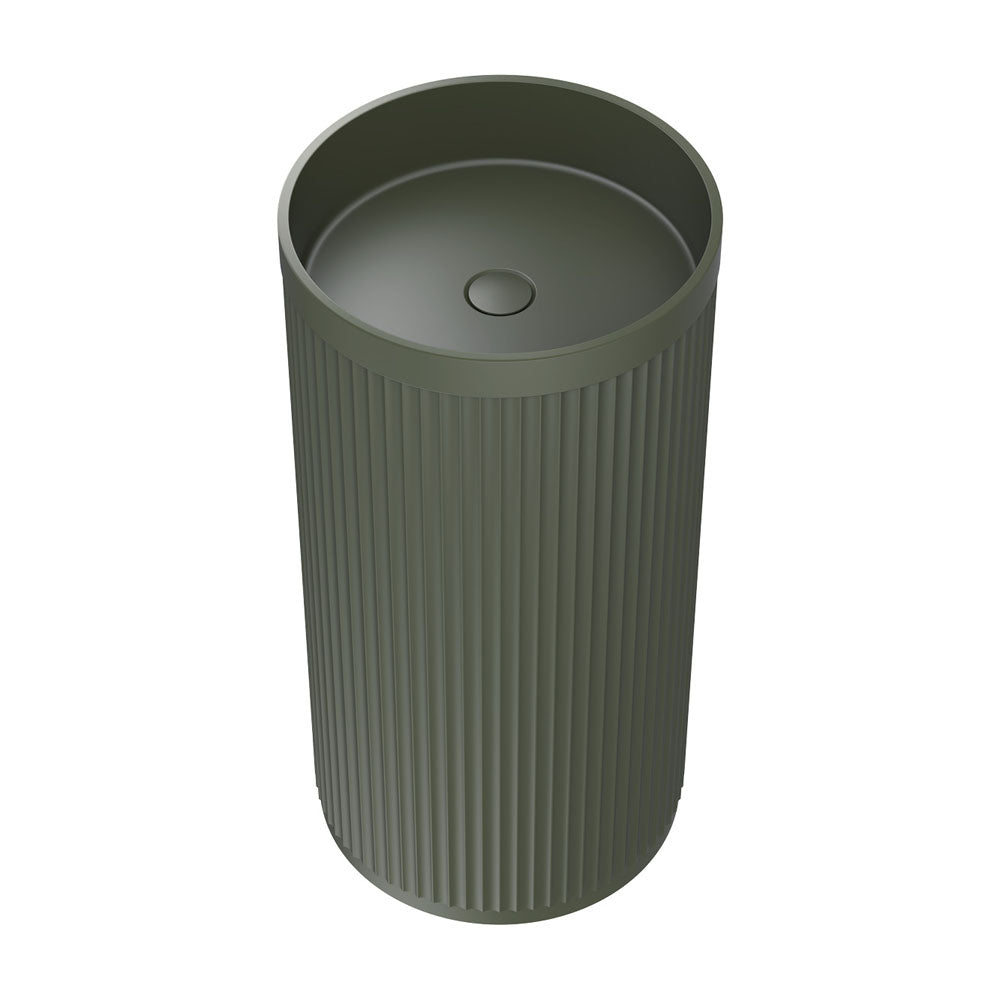 Fienza CSB801F Minka Solid Surface Freestanding Basin - Forest Finish