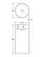 Fienza CSB801D Minka Solid Surface Freestanding Basin - Dusk Finish - Special Order