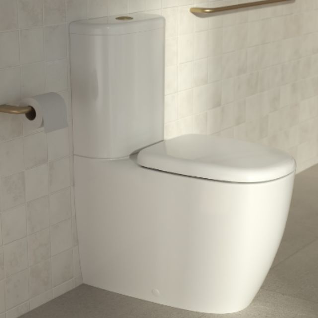 Caroma 848801W 848802W Contura II Cleanflush Wall Faced Close Coupled Suite - White