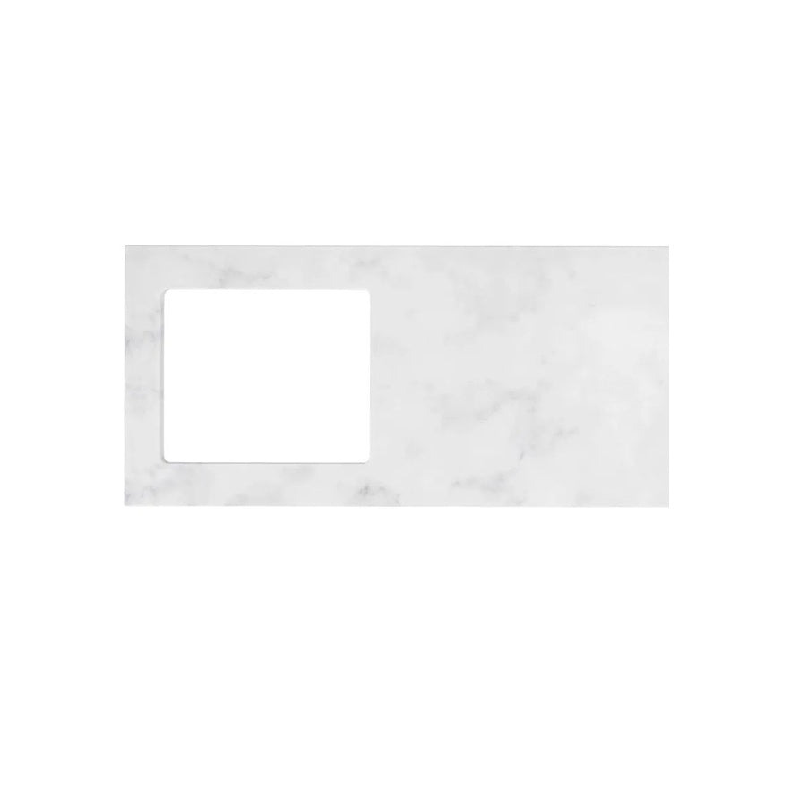 Otti LA-1305B-BOHW-CA Hampshire Laundry Kit 1305B White / Cloudy Carrara Top