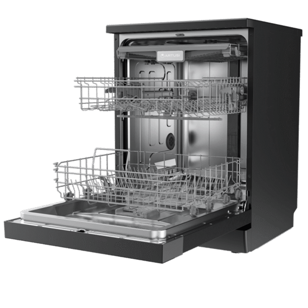 Artusi ADW5009MB Freestanding 60cm Dishwasher, Matte Black