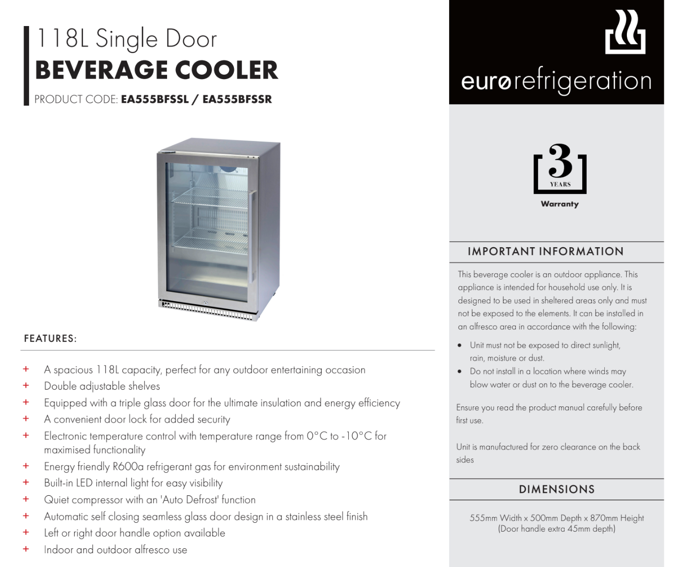 Euro Appliances EA05 Alfresco Cooking Package - Special Order