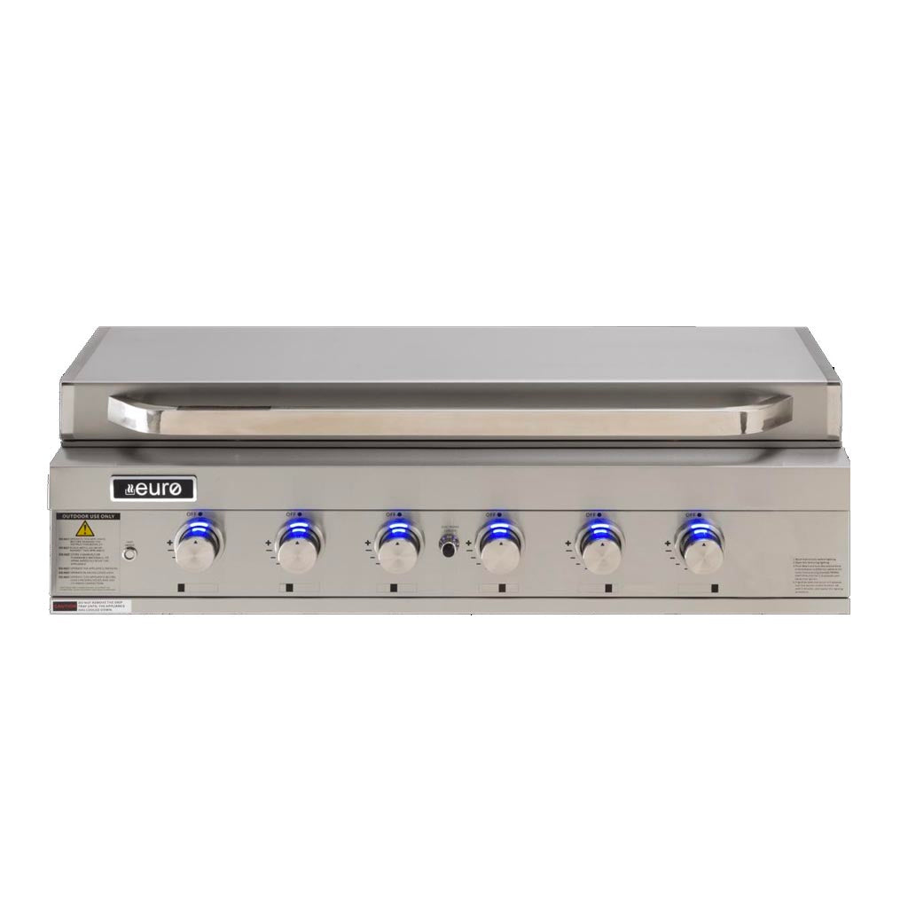 Euro Appliances EAL1200FBQ Stainless Steel Flat Lid 120cm Built In BBQ