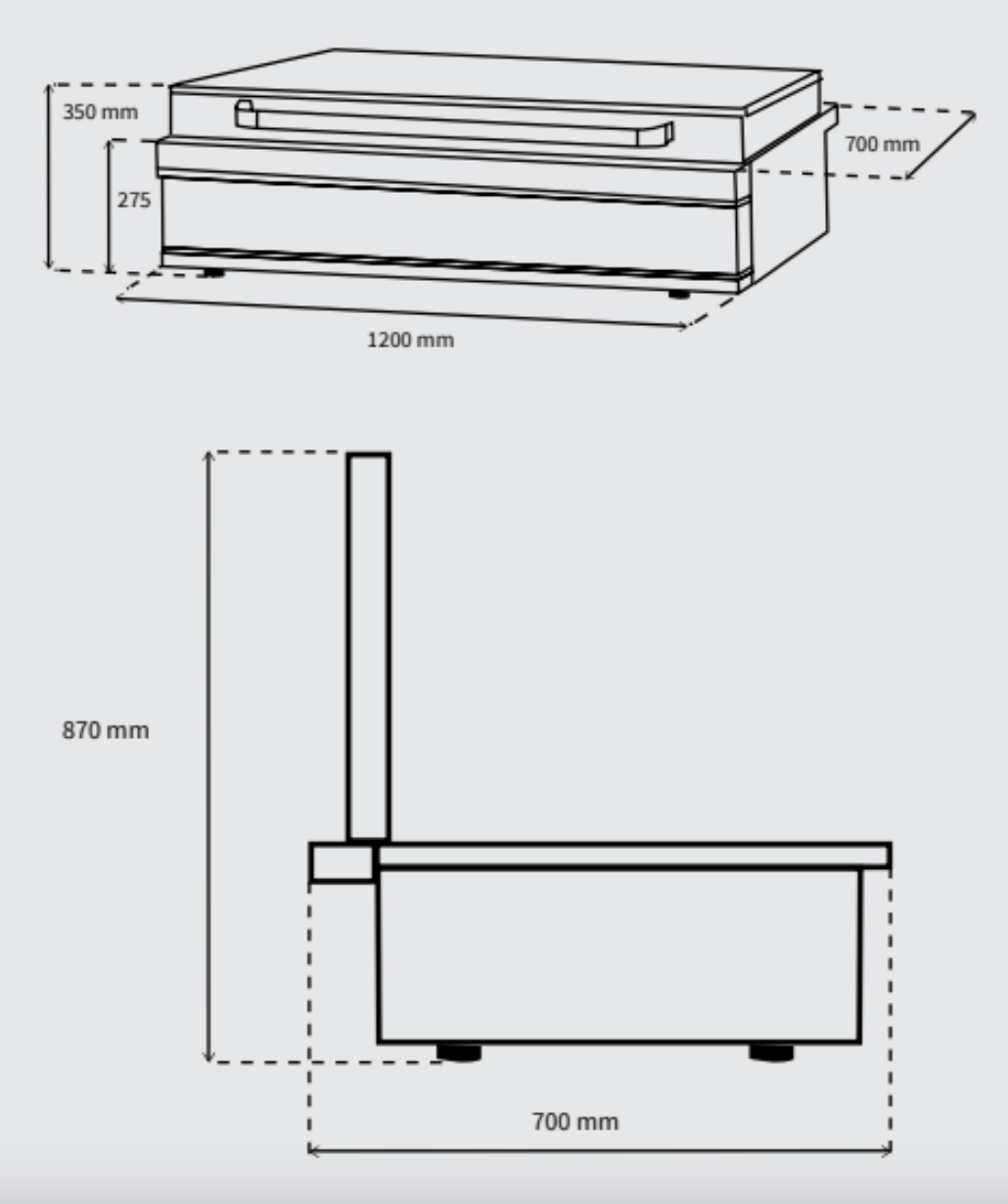 Euro Appliances EAL1200FBQ Stainless Steel Flat Lid 120cm Built In BBQ