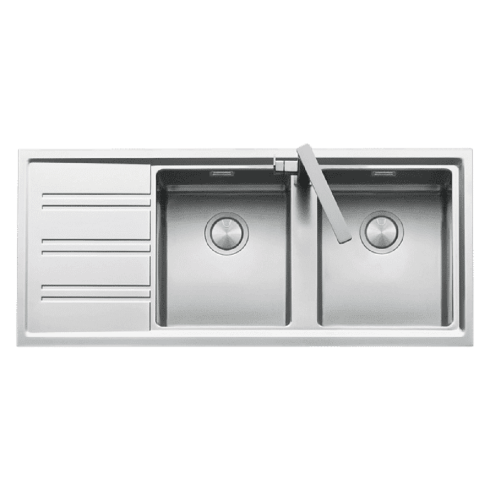 Abey Easy Sink, 1160x500mm, Topmount, Right Bowl with Drainer, EASY200R