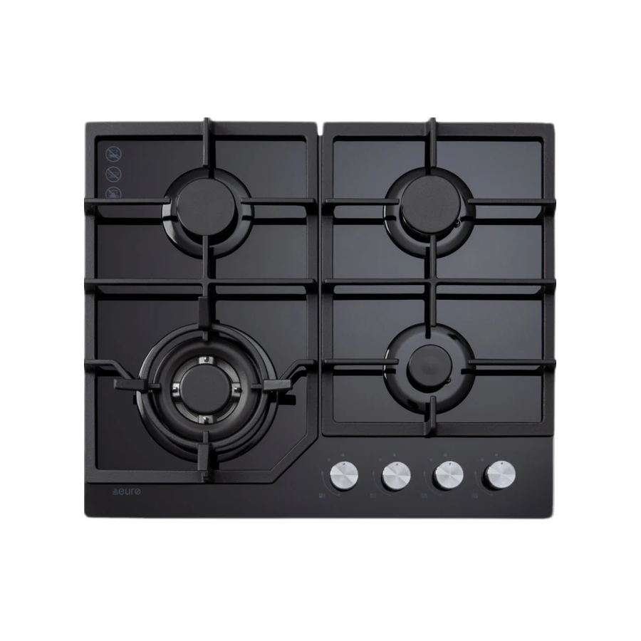 Euro Appliances ECT600GBK2 60cm Natural Gas Cooktop