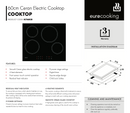 Euro Appliances ECT60CR Ceran Touch Control Electric Cooktop