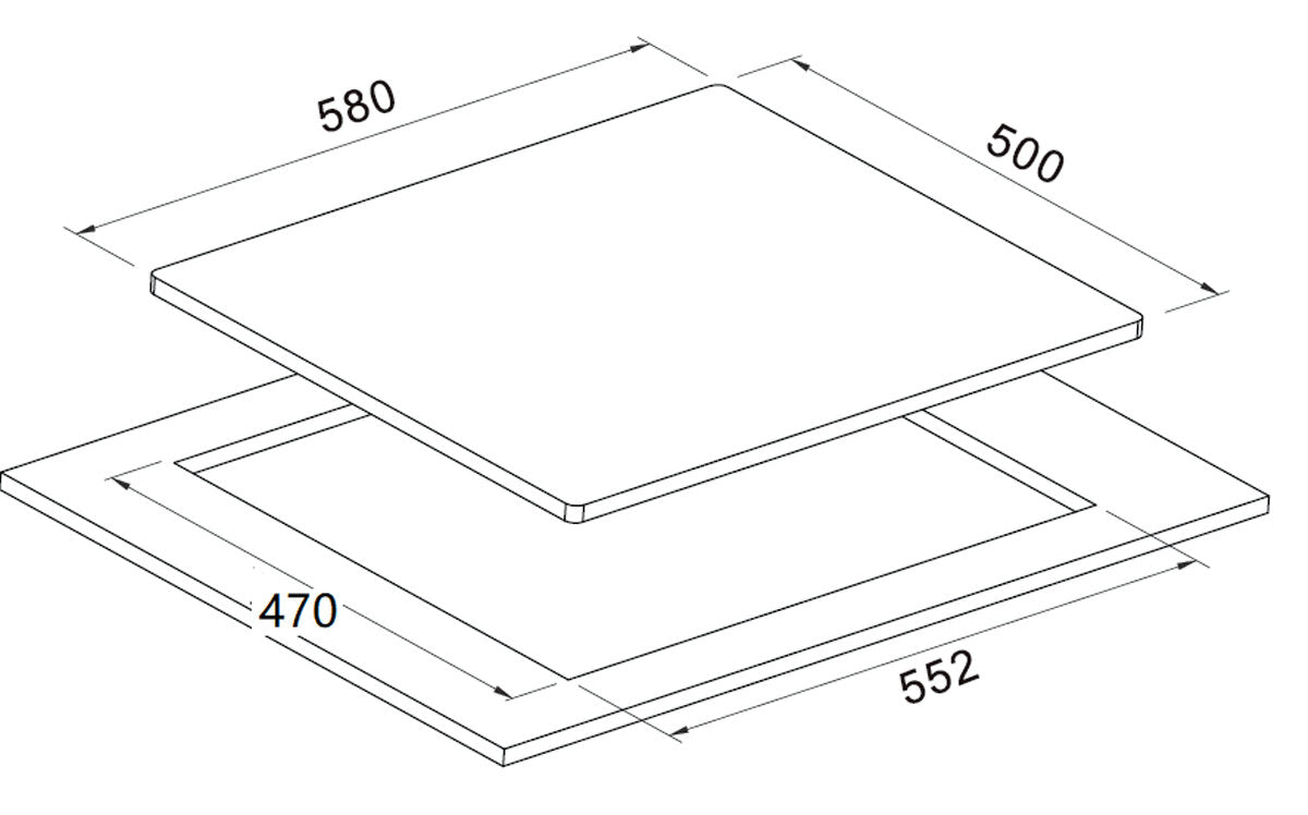 Euro Appliances Ect60Wcx 60Cm Natural Gas Cooktop - Special Order