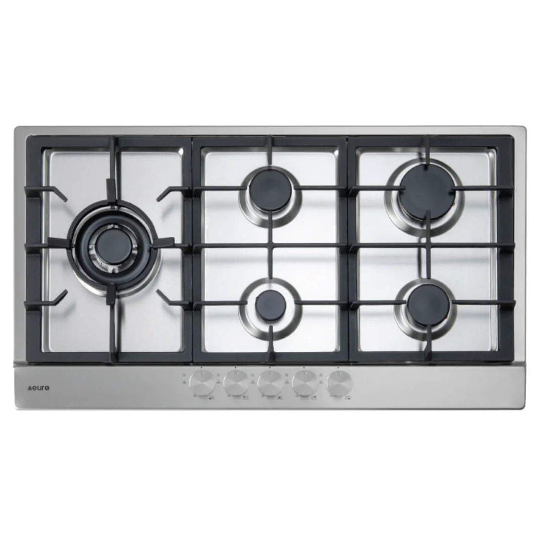 Euro Appliances ECT900GX3 90cm Stainless Steel Gas Cooktop