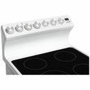 Euromaid EFS54RC-DCW 54cm White Coil Hotplate Electric Freestanding Stove - Clearance Discount