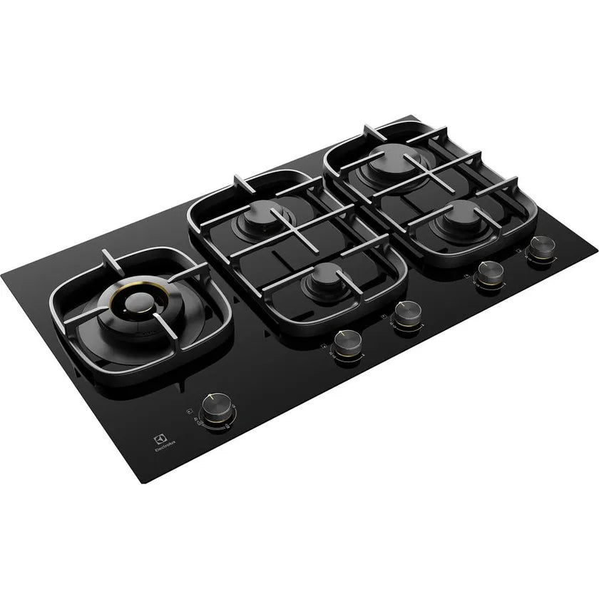 Electrolux EHG955BE 90cm Gas on Glass Cooktop - Electrolux Factory Seconds