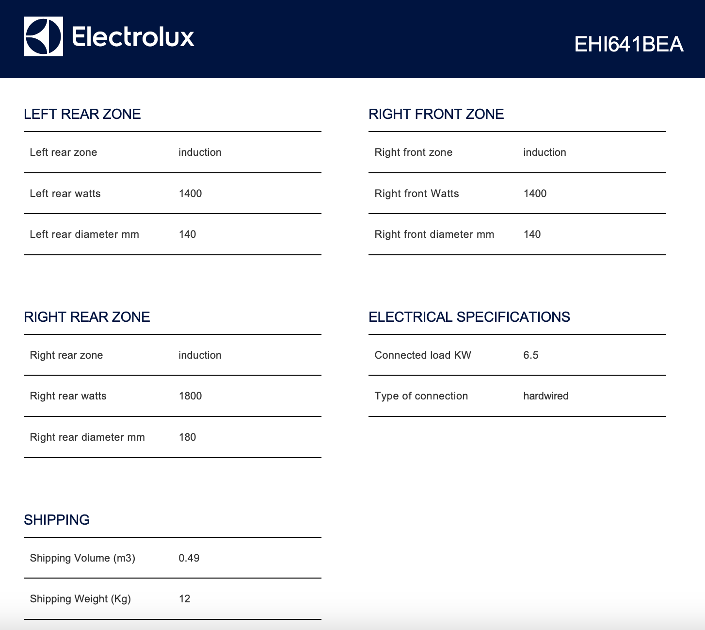 Electrolux EHI641BEA 60cm Induction Cooktop - Carton Damage Discount