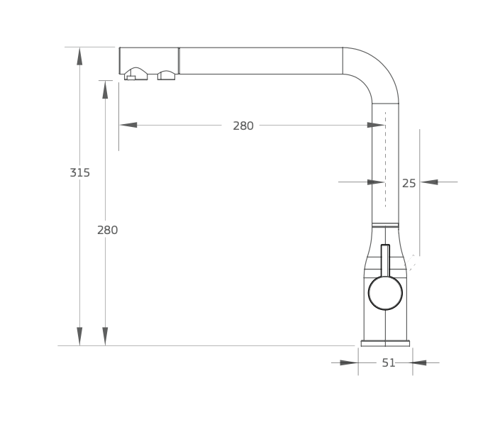 Puretec Tripla ELITE-20GM Gunmetal Grey 3-Way Water Filter Mixer Tap - Special Order