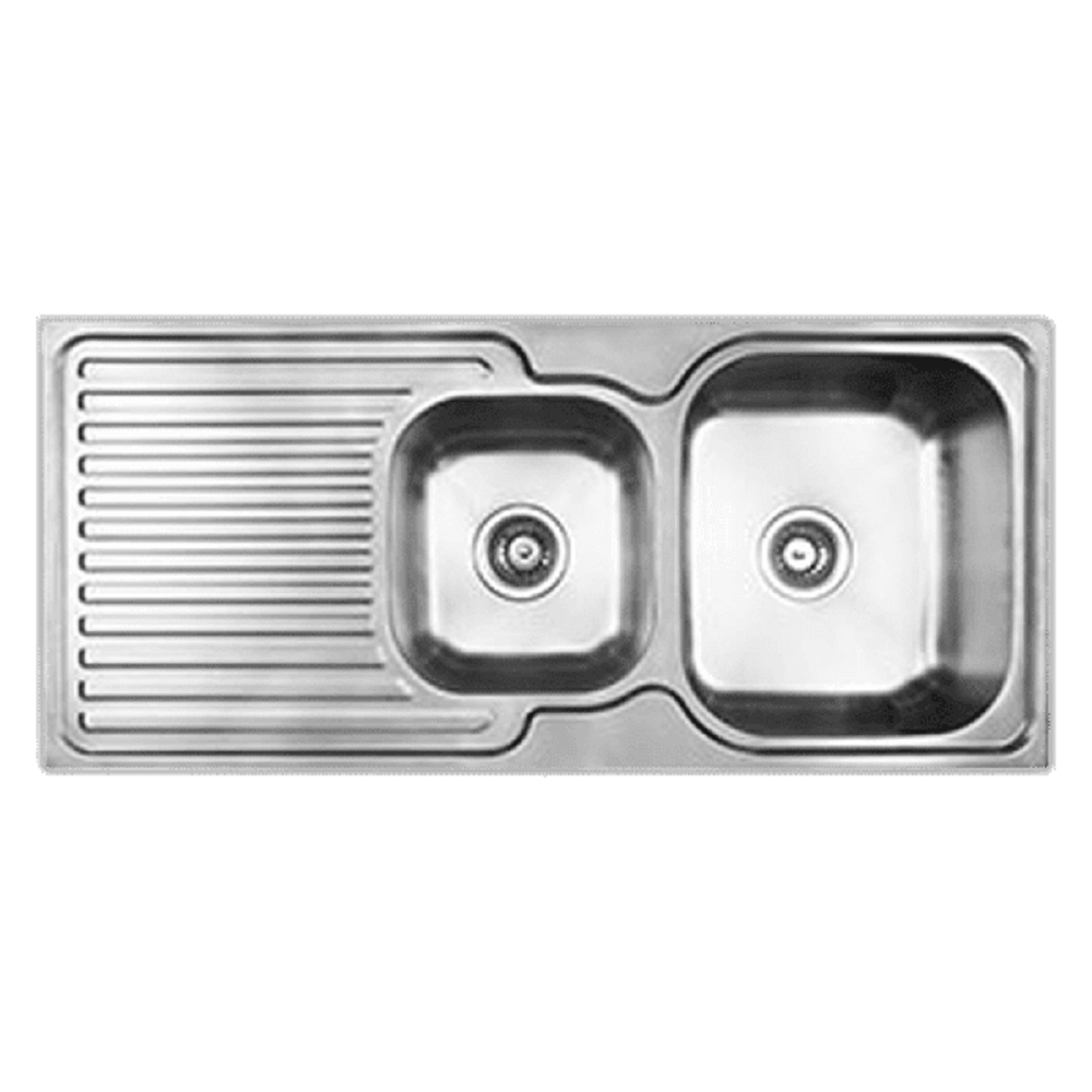 Abey Entry Sink, 1080x480mm, Topmount, Right Bowl with Drainer, Stainless Steel, EN175R