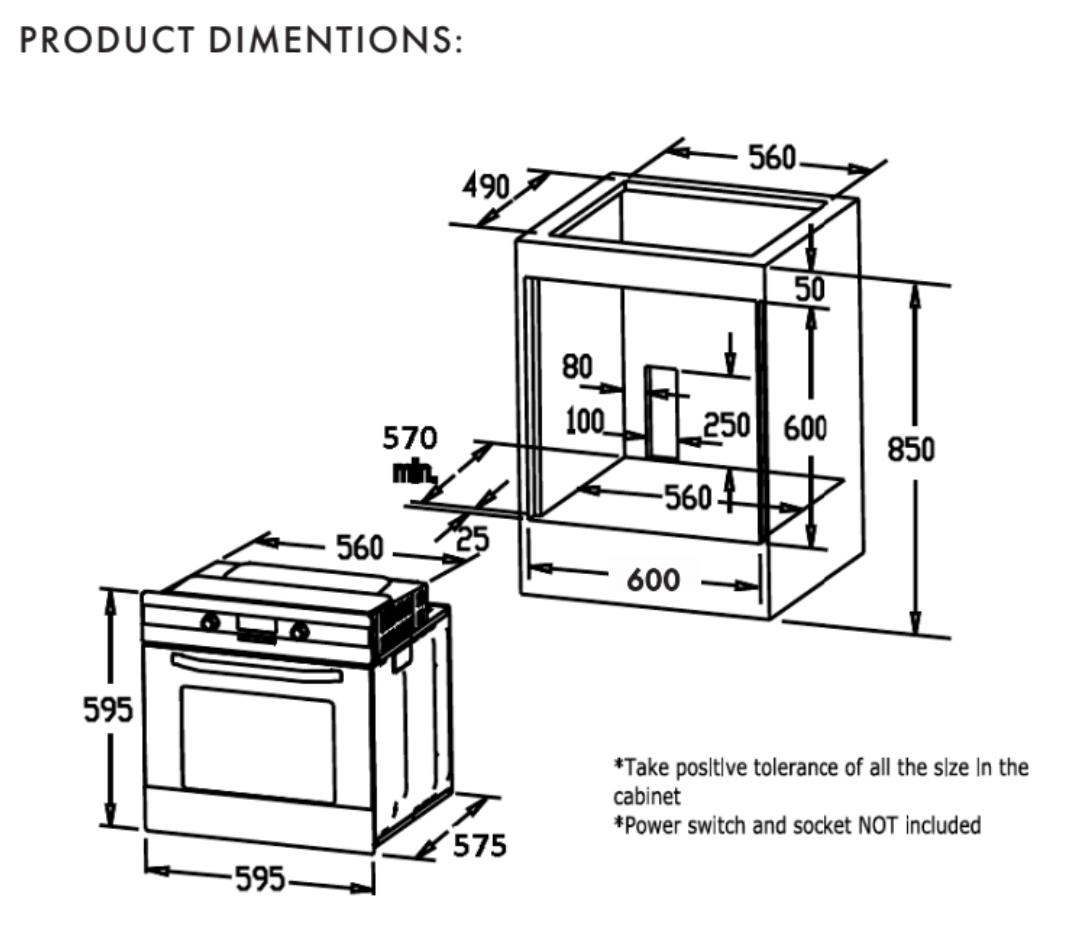 Euro Appliances Oven And Cooktop Undermount Rangehood No. 70 Packages