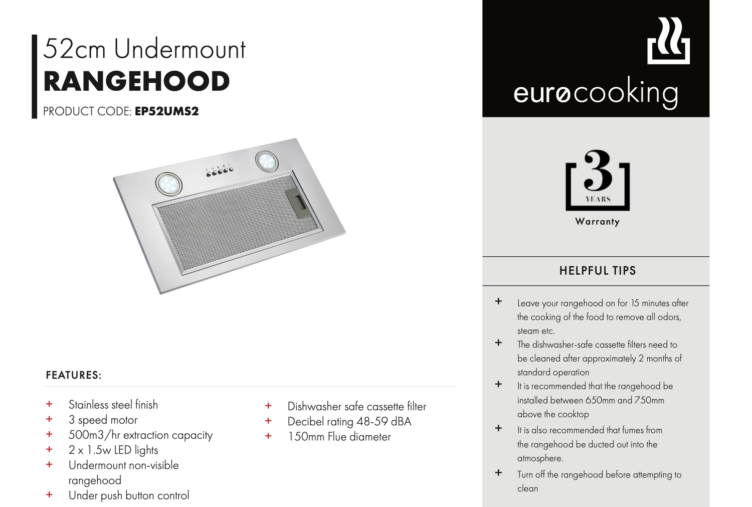 Euro Appliances EI04 60cm Induction Package
