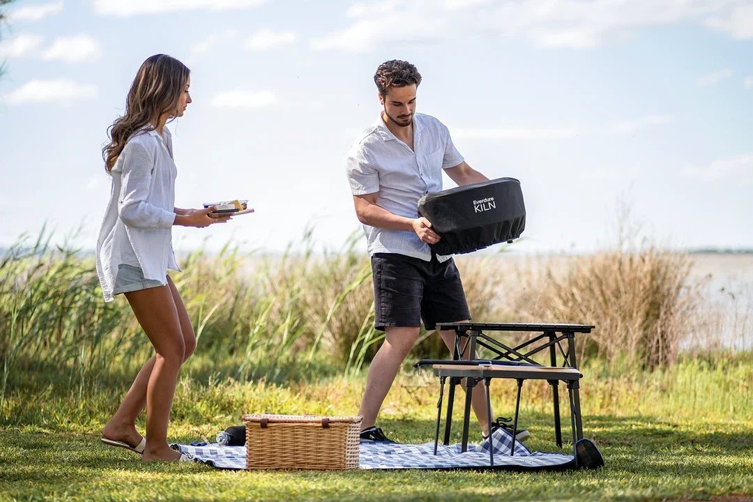 Everdure BDD-KILNPBLACK KILN P Series Portable Pizza Oven Essential Bundle - Black