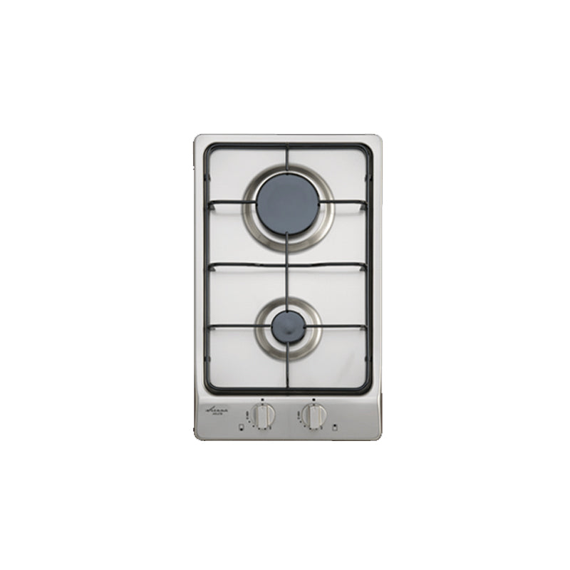 Euro Appliances Italian Made Epz2Gffdss 30Cm Stainless Steel Gas Cooktop