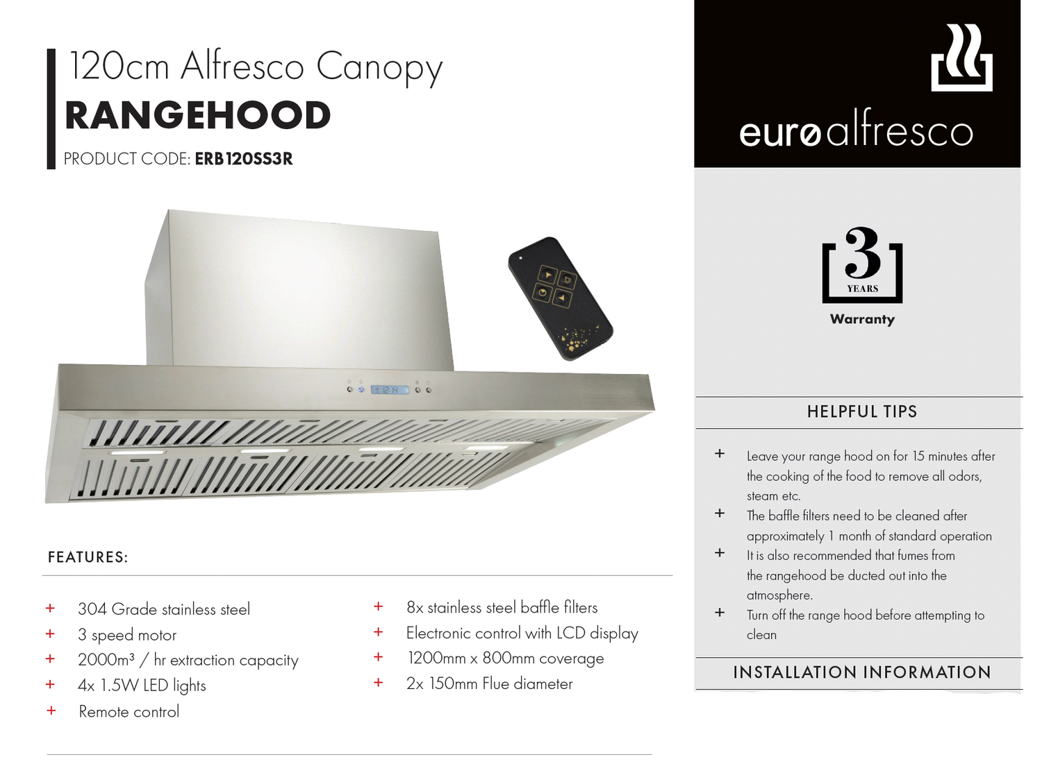 Euro Appliances EA05 Alfresco Cooking Package - Special Order