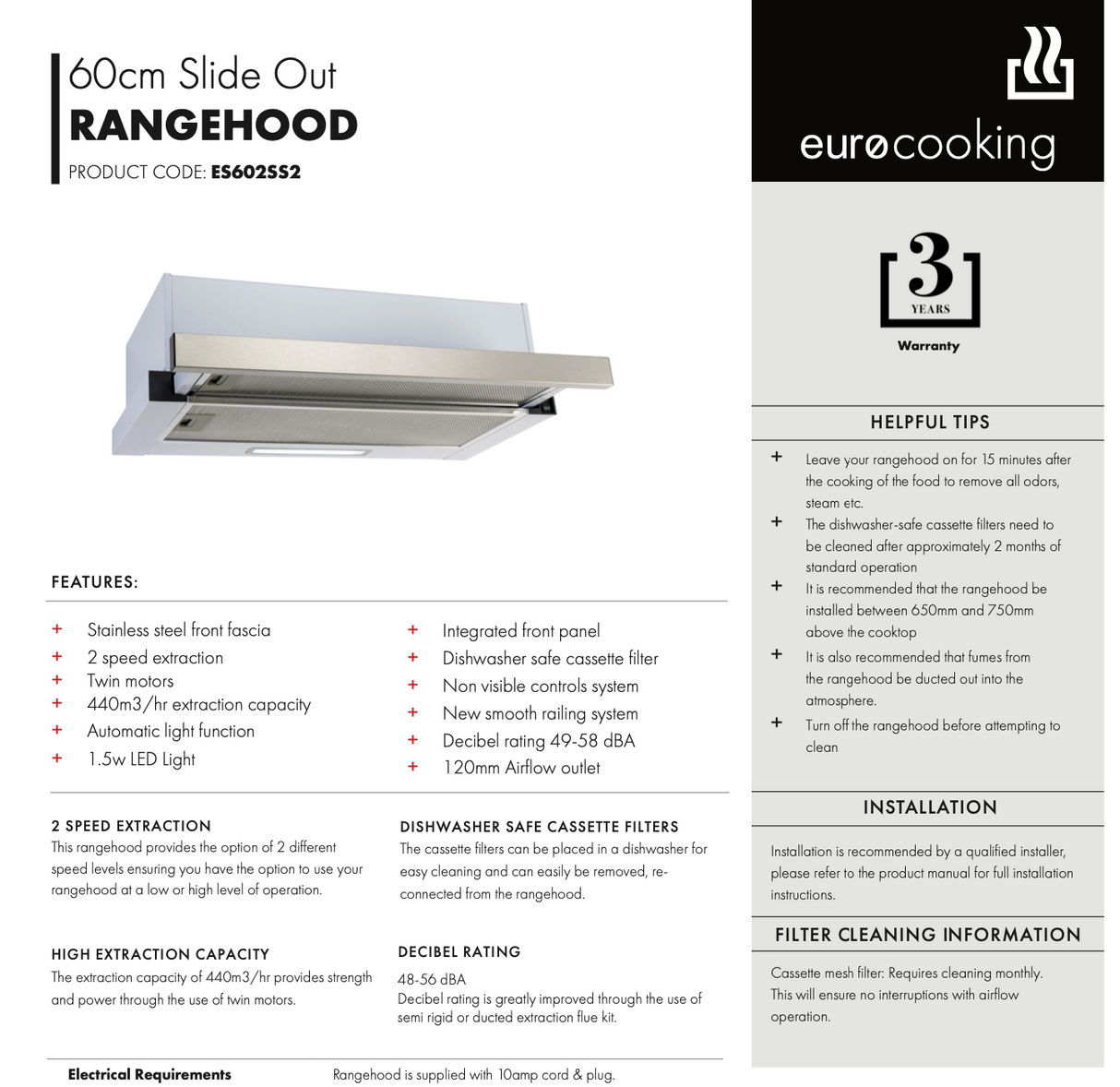 Euro Appliances EI05 60cm Induction Package