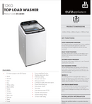 Euro Appliances ETL12KWH 12Kg Top Load Washing Machine - Ex Display Discount