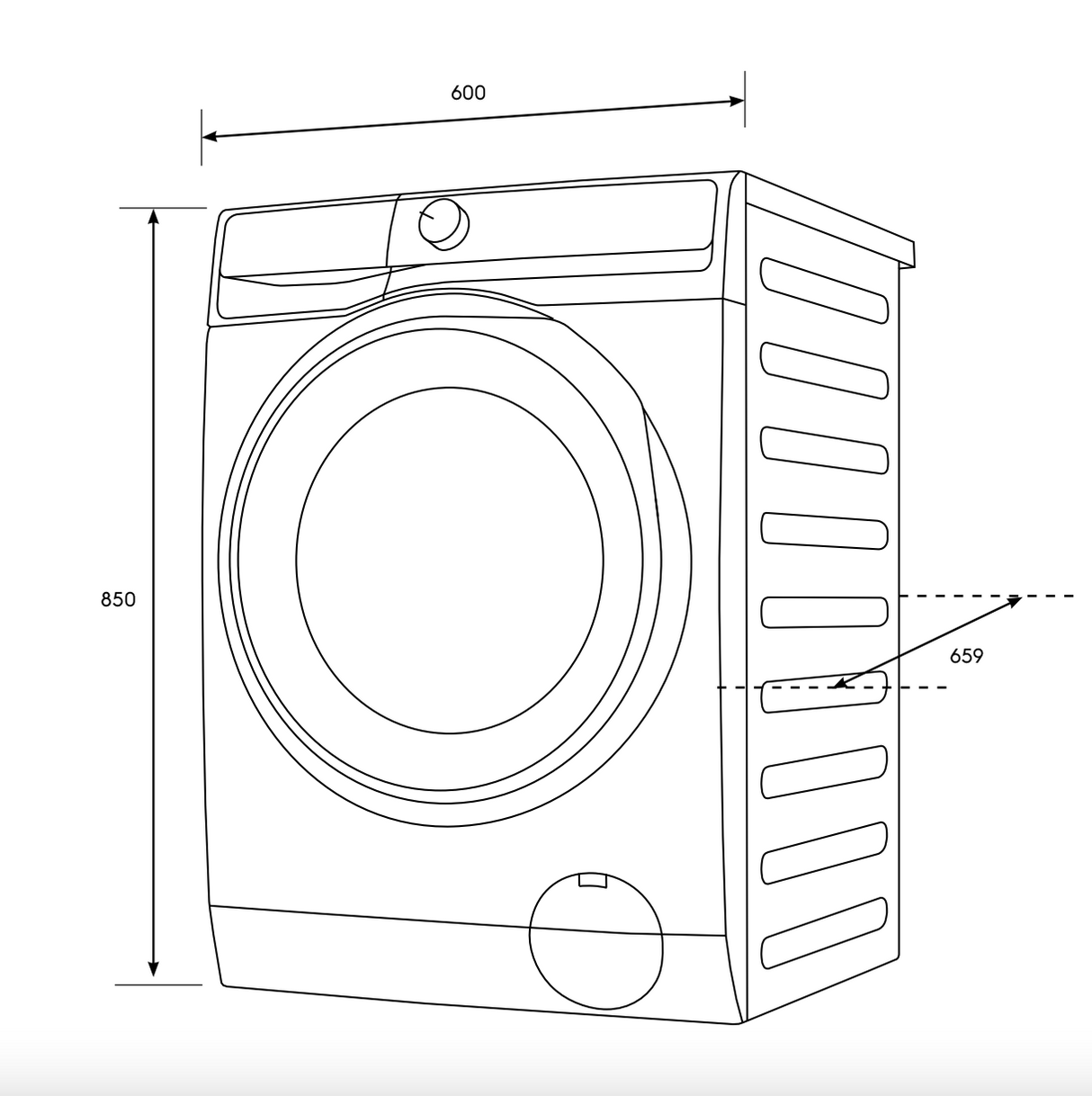 Electrolux EWF1043R7WC 700 Series 10kg Front Load Washing Machine - Electrolux Factory Seconds
