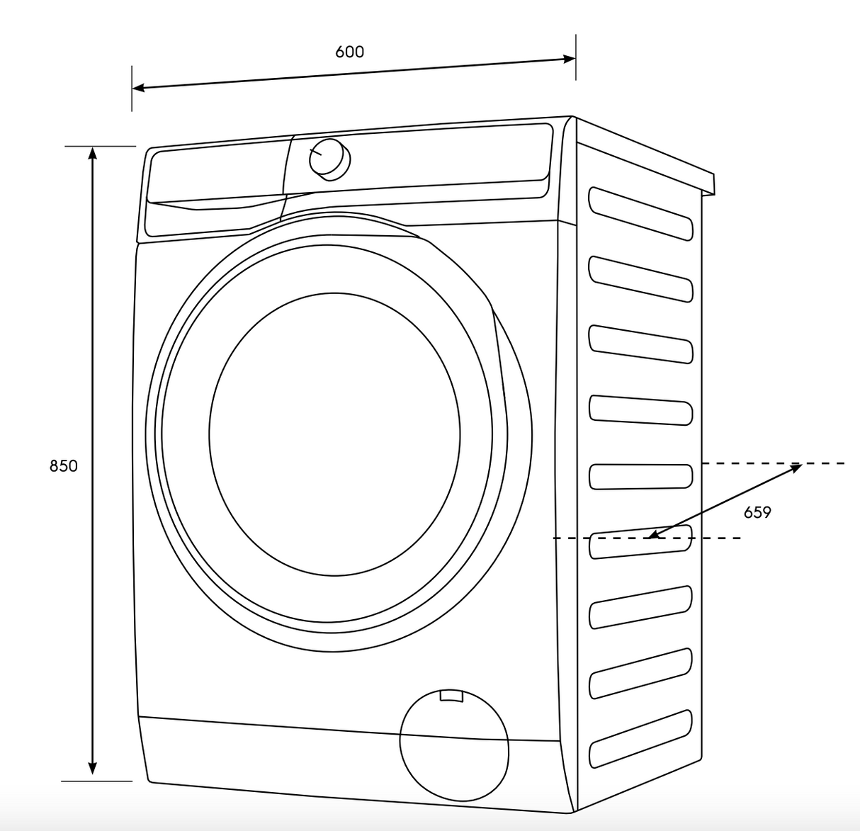 Electrolux EWF8023P5WC 8kg Front Load Washing Machine - Electrolux Factory Seconds