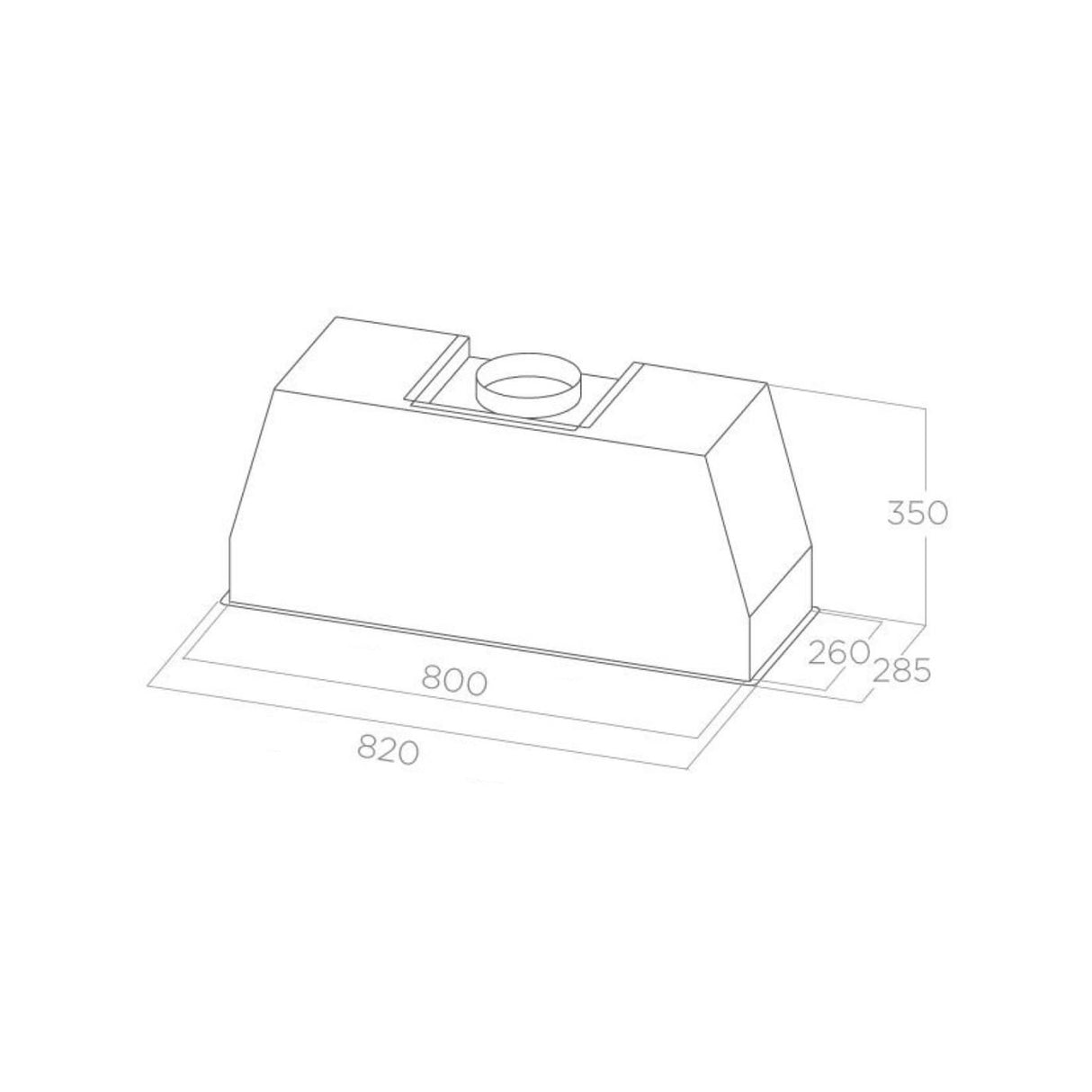 Elica CT35PROIX/A/90 90cm Stainless Steel Professional Integrated Rangehood