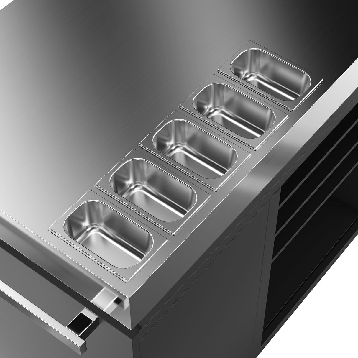 Everdure EPPREPSTANDB Pizza Oven Preparation Table - Black