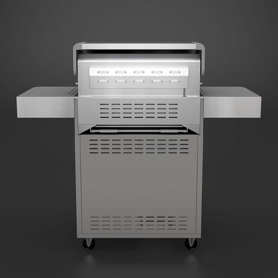 Everdure BBQ E4TS 4 Burner Silver Freestanding BBQ