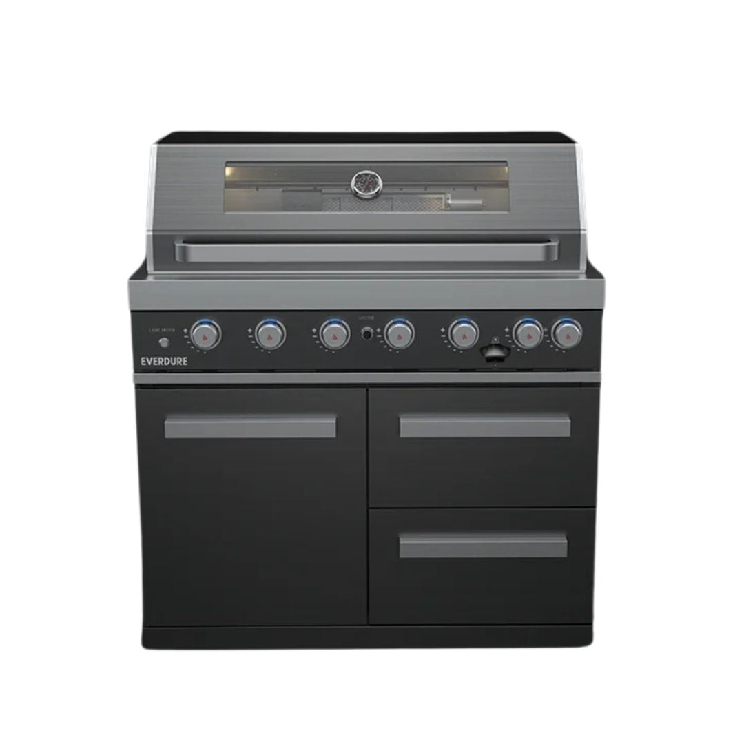 Everdure NBLPC-21B 6 Burner Dark Stainless Steel Freestanding BBQ