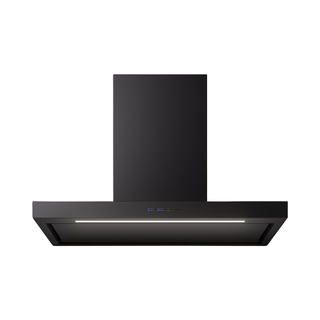 Falmec F5PB90B1 Plane NRS Canopy Rangehood with On Board Motor, Black, 800m3