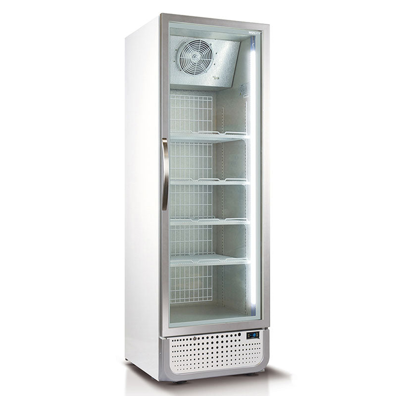 Husky 364L Single Glass Door Commercial Freezer in White F5PRO-H-WH-AUHU