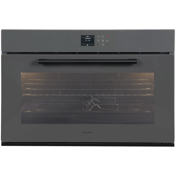 Fulgor F900STCPGV 90cm Built-In Electric Oven, Grey Glass