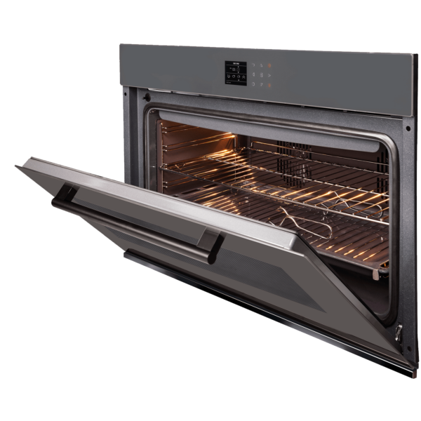 Fulgor F900STCPGV 90cm Built-In Electric Oven, Grey Glass