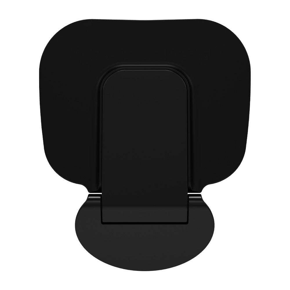 Fienza FAL006B Care Folding Shower Seat, Matte Black Base, Satin Black Seat