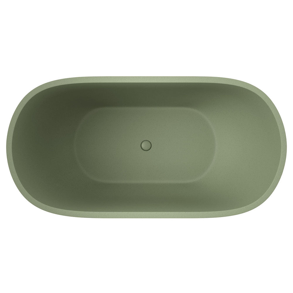 Fienza FC12SG Jada Concrete Bath, Sage