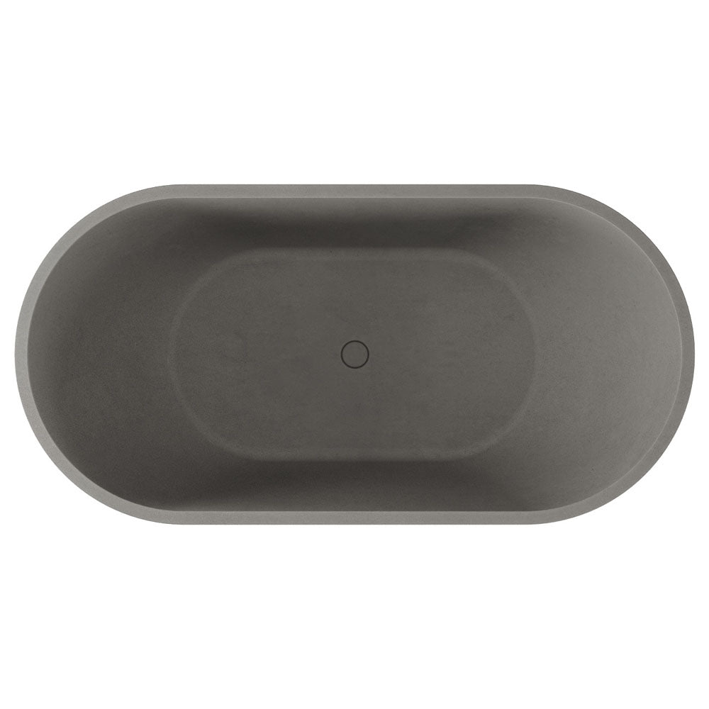 Fienza FC12 Jada Concrete Bath, Warm Grey