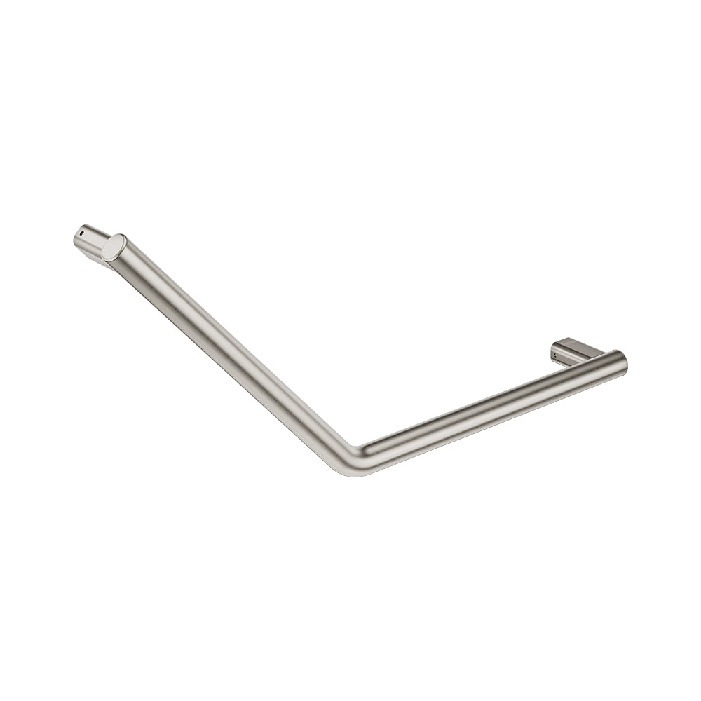 Fienza FC4141BN 135° Care Slimline Ambulant Care Reversible Left/Right Hand Grab Rail, Brushed Nickel