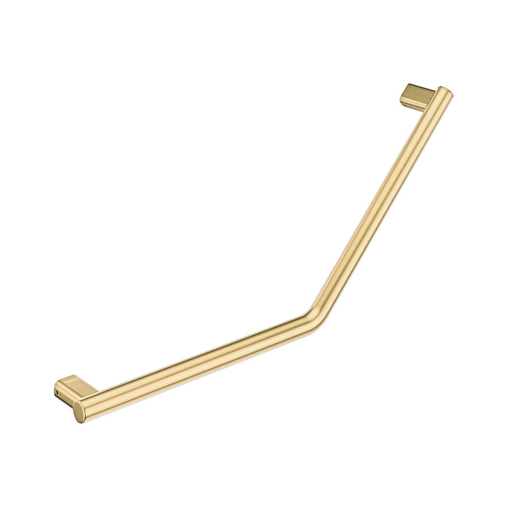 Fienza FC4141UB 135° Care Slimline Ambulant Care Reversible Left/Right Hand Grab Rail, Urban Brass