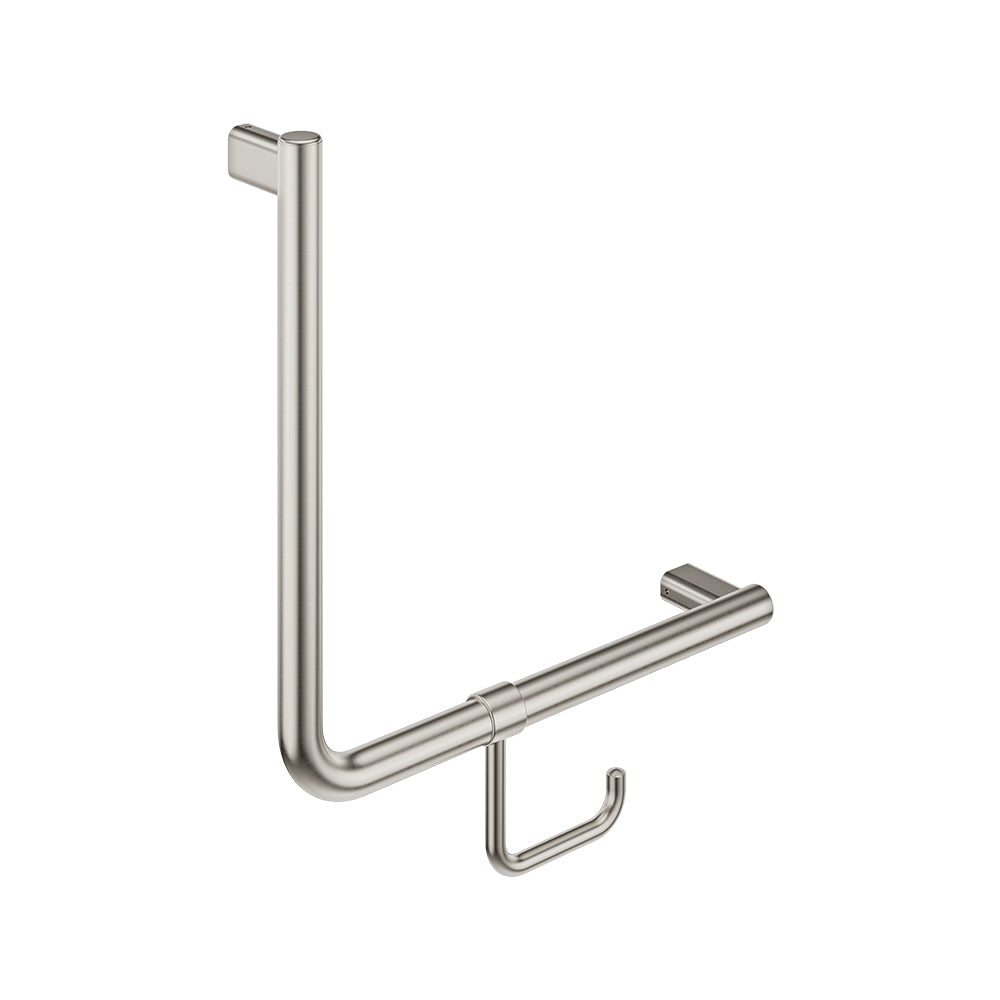 Fienza FC4545BN 90° Care Slimline Ambulant Care Hand Grab Rail, Brushed Nickel