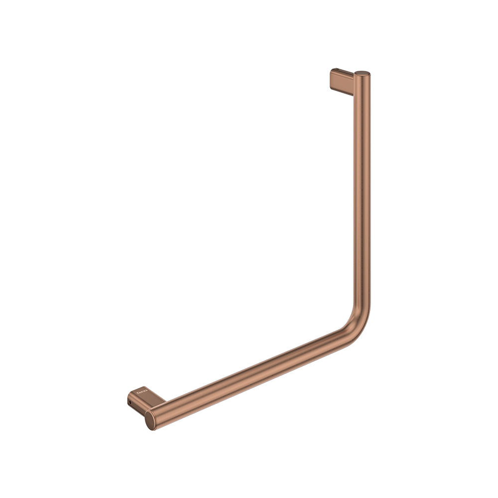 Fienza FC4545CO 90° Care Slimline Ambulant Care Hand Grab Rail, Brushed Copper