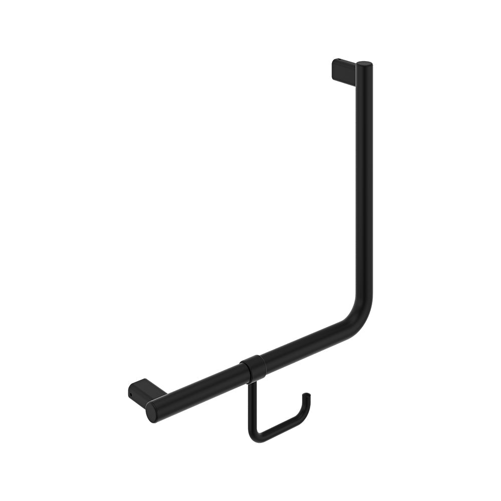 Fienza FC4545MB 90° Care Slimline Ambulant Care Hand Grab Rail, Matte Black