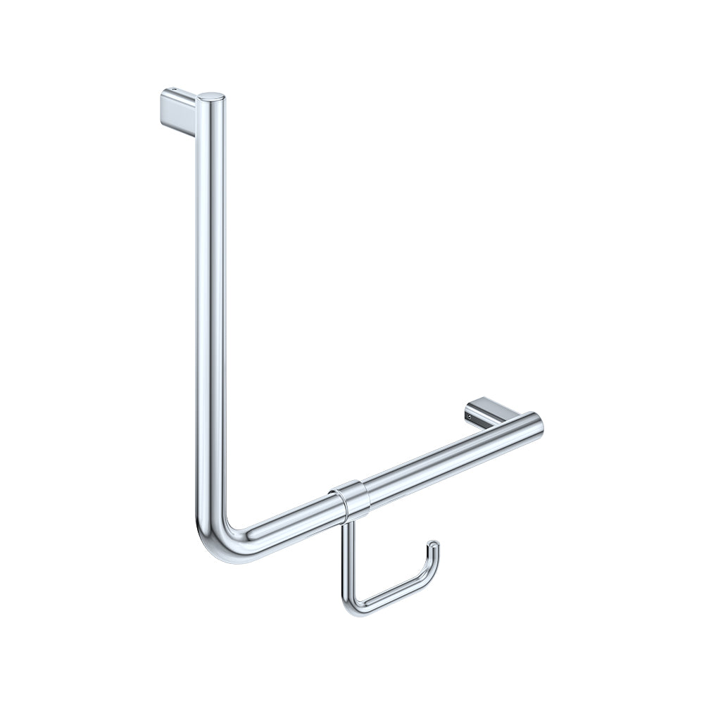 Fienza FC4545 90° Care Slimline Ambulant Care Hand Grab Rail, Stainless Steel