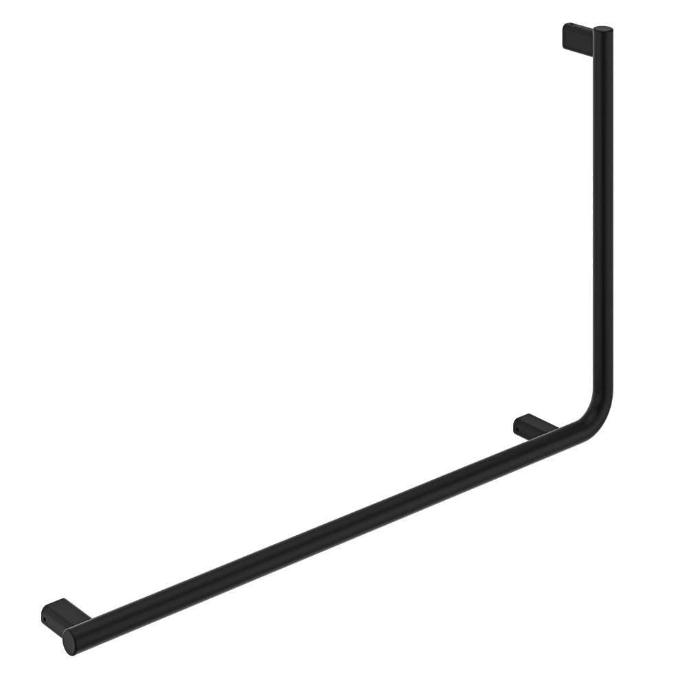 Fienza FC8357LMB 90° Care Slimline Left-Hand Grab Rail, Matte Black