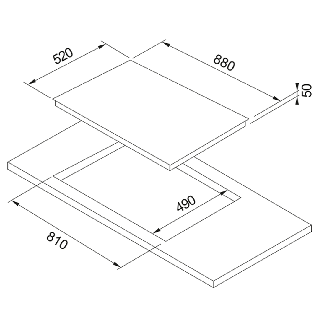 Franke FCI905B1 Urban 90cm Black Glass Induction Cooktop