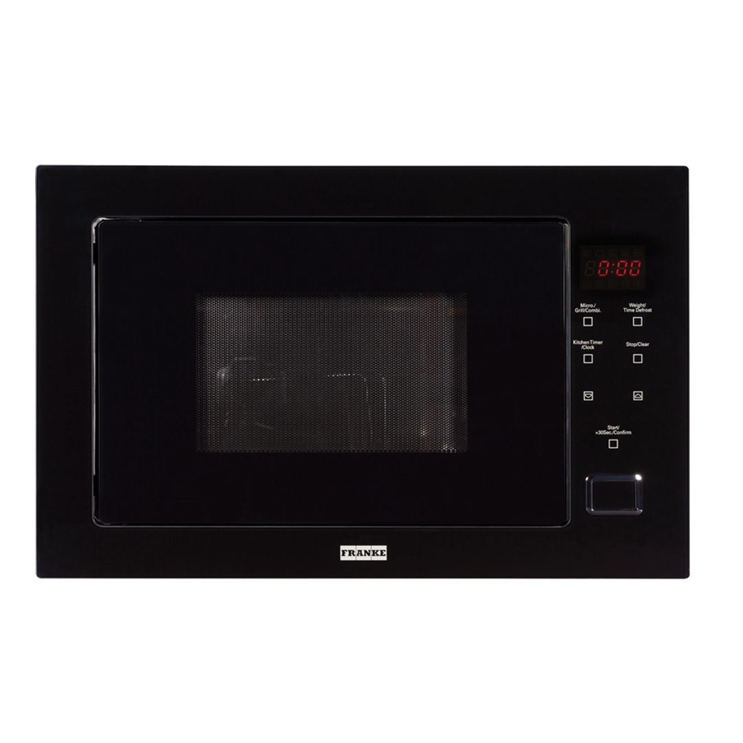Franke FCMWS25B1 60cm Urban Black Glass Built-In Side Opening Microwave